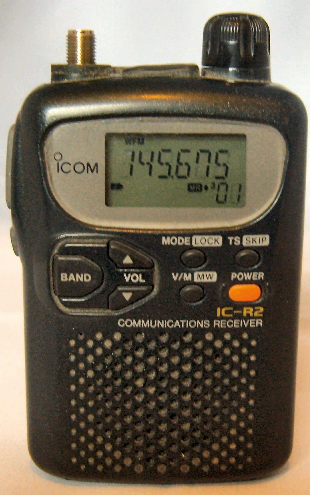 ICOMアイコム IC-R2エアバンドレシーバー 受信改造済と周波数悵 